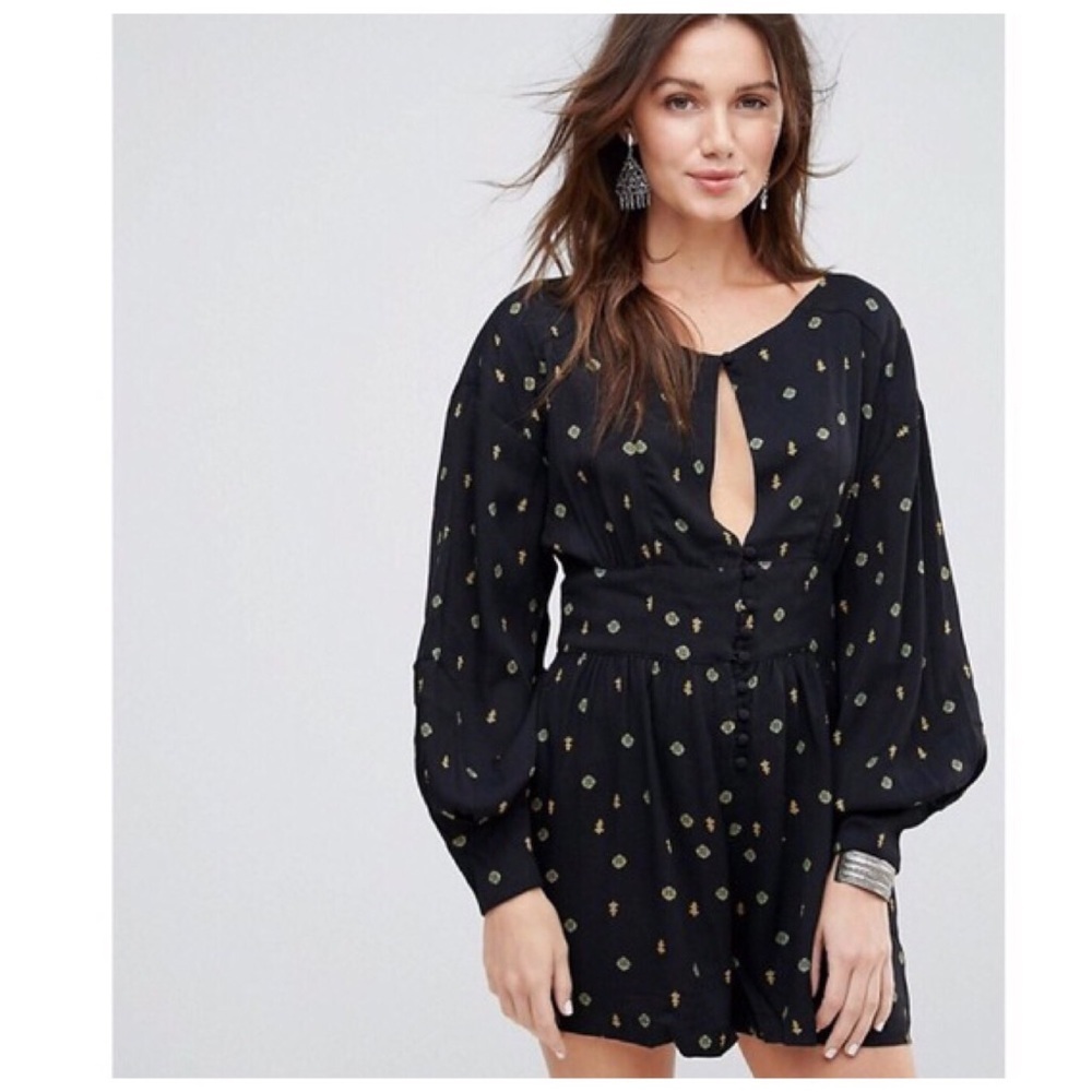 Free People Love Grows Romper Jumpsuit Size XS